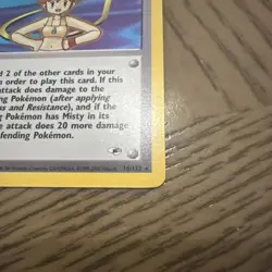 Pokemon TCG Misty Trainer Card Gym Heroes 18/132 Holo Rare NM - Image 2