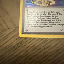 Pokemon TCG Misty Trainer Card Gym Heroes 18/132 Holo Rare NM - Image 3