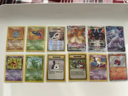 12 Card Pokemon Card Lot: WotC Vintage Promos, 1st Edition Cards, SWSH Promos - Image 1