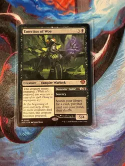 Emeritus of Woe / Demonic Tutor - NM Eng MTG - Secrets of Strixhaven 0080 SOS - Image 1