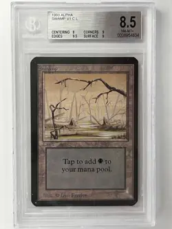 MTG Alpha 1X Swamp X1 V1 - BGS 8.5 Magic - NM-MT+ (8, 9.5, 9 & 9) - Image 1