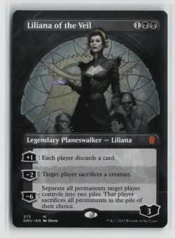 Liliana of the Veil 373 Borderless Dominaria United DMU MTG Magic - Image 1