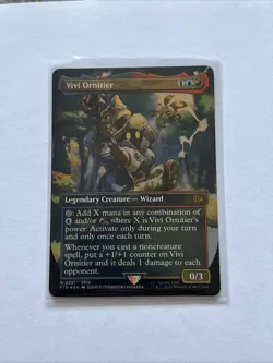 MTG Magic: The Gathering Vivi Ornitier BORDERLESS FOIL LP FIN 321 - Image 1