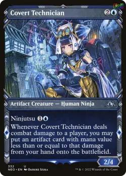 MTG Covert Technician (Showcase) [NEO - 332] LP Foil 1-9 - Image 1