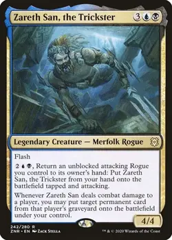 ZARETH SAN, THE TRICKSTER mtg NM-M Zendikar Rising 1 Rare - Image 1