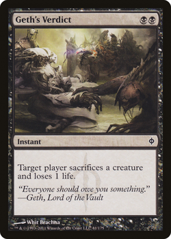 GETH'S VERDICT x4 mtg EX/NM New Phyrexia 4 Common - Image 1
