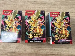 Pokemon Ascended Heroes Pokemon Center Booster Bundles 3x Sealed - Image 1