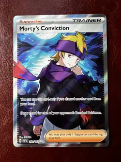 Morty’s Conviction 201/162 - Temporal Forces - Pokemon - NM - Image 1