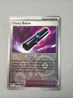 Pokemon TCG * SV Temporal Force * 151/162 Heavy Baton REVERSE HOLO U * FRESH PK - Image 1