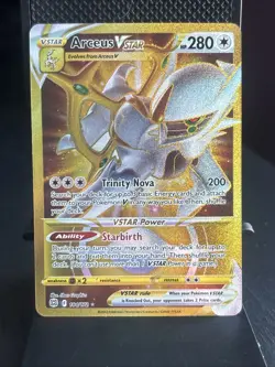 Arceus VSTAR Gold Holo Pokemon TCG Card 184/172 Brilliant Stars Secret Rare - Image 1