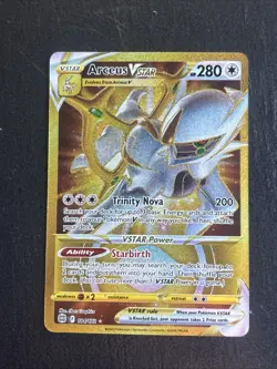 Arceus VSTAR Gold Holo Pokemon TCG Card 184/172 Brilliant Stars Secret Rare - Image 2