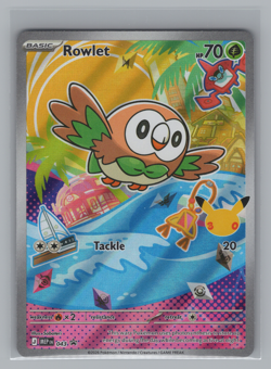 Rowlet 043 Mega Evolution Promo MEP Pokemon Illustration Promo NM Holo - Image 1