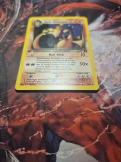 Pokemon Dark Charizard 4/82 Team Rocket Holo Rare 1st Edition WOTC MP/HP - Image 5
