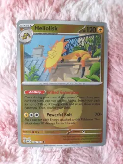 Pokemon Heliolisk (Reverse Holo) 064/217 - Ascended Heroes Energy Symbol - Image 1