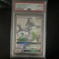 Pokemon Mewtwo GX SV59/SV94 Hidden Fates Shiny Vault Holo PSA 10 2019 TCG - Image 2