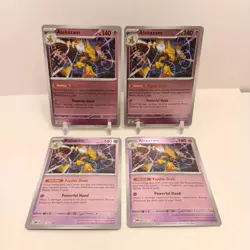 Pokemon Alakazam (Reverse Holo) 056/132 NM Mega Evolution Playset x4 - Image 1