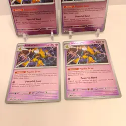 Pokemon Alakazam (Reverse Holo) 056/132 NM Mega Evolution Playset x4 - Image 3