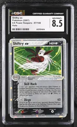 Shiftry EX 97/108 Holo EX Power Keepers Pokemon CGC 8.5 Nm/mint+ - Image 1