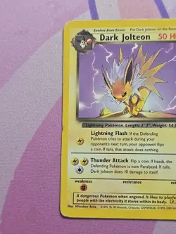 Team Rocket Pokemon TCG Dark Jolteon 38/82 Played MP - Image 3
