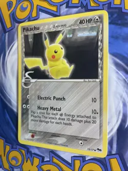 Pikachu Delta Species 13/17 Pop Series 5 Pokemon TCG Steel Type LP - Image 3