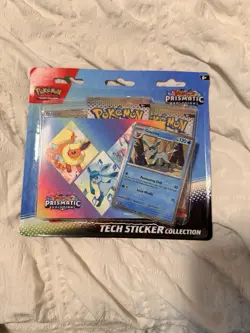 Pokemon TCG Prismatic Evolutions Tech Sticker Collection Glaceon 3 Pack Sealed - Image 1