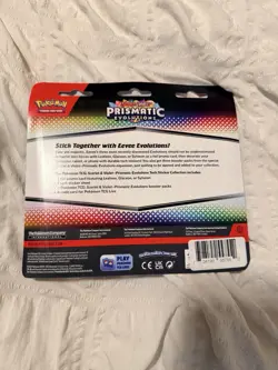 Pokemon TCG Prismatic Evolutions Tech Sticker Collection Glaceon 3 Pack Sealed - Image 2