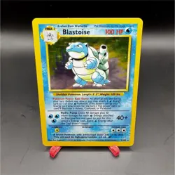 Pokemon Blastoise Base Set Holo Rare 2/102 100 HP 1999 English - Image 1
