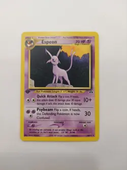 Pokemon TCG Espeon Neo Discovery 20/75 Rare 1st Edition - Image 1