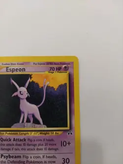 Pokemon TCG Espeon Neo Discovery 20/75 Rare 1st Edition - Image 3