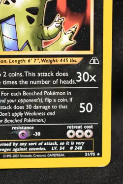 Tyranitar 1st Edition 31/75 MP Neo Discovery Regular Rare Pokemon TCG - Image 4