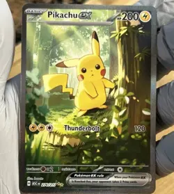 Pokemon Pikachu EX Holo 276/217 Thunderbolt 200 HP Basic Electric - Image 1