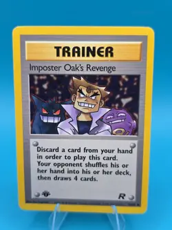 Pokemon TCG Imposter Oak's Revenge 76/82 Team Rocket Uncommon Regular English - Image 1