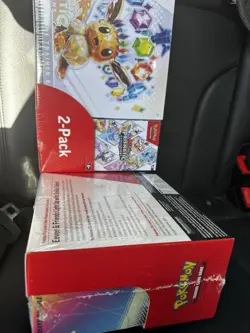 2 sealed Pokemon Prismatic Evolutions Costco Bundle ETB and Booster Lot Of 2 - Image 2