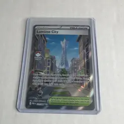 🔥 Pokemon TCG Lumiose City 111/088 Trainer Stadium Full Art Ultra Rare Holo POR - Image 1