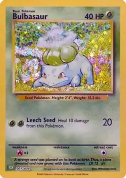 Near Mint x 1 Bulbasaur - 001/034 - Classic Collection - Holo CLV Pokemon TCG Cl - Image 1