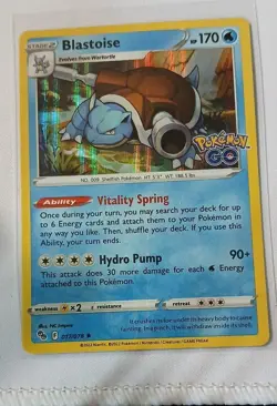 Blastoise 017/078 Pokemon GO Holo - Image 1
