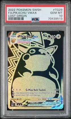 PSA 10 - 2022 Pokemon PIKACHU VMAX TG29/TG30 Lost Origin Trainer Gallery SEC ENG - Image 1