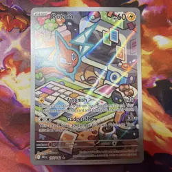 Pokemon Rotom 197/182 Sv10: Destined Rivals Holo Illustration Rare Mint - Image 1