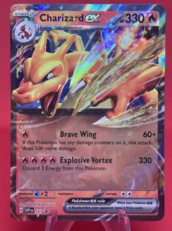 Charizard ex SVP 161 Promo – Full Art Holo – 330 HP – Pokemon TCG Near M - Image 1
