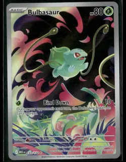 2025 Pokemon Mega Evolution Bulbasaur #133/132 Illustration Rare - Image 1