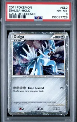 2011 POKEMON CALL OF LEGENDS #SL2 DIALGA-HOLO PSA 8 - Image 1