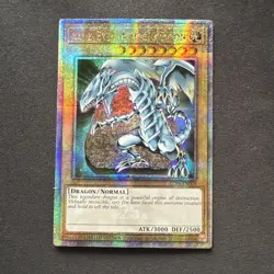 Blue-Eyes White Dragon (Quarter Century Secret Rare) LC01-EN004 Yugioh TCG NM - Image 1