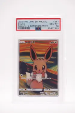 2018 Pokemon Eevee Munch Retrospective JPN Full Art 287 PSA 10 - Image 2