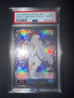 2024 Weiss Schwarz Re:Zero Vol. 3 Emilia RZ/S116-077S SR PSA 10 - Image 1