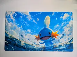 Mudkip CCG Playmat - Pokemon Mudkip TCG Playmat - Mudkip Game Mat 24x14in New - Image 1