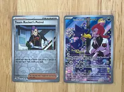 Pokemon TCG Destined Rivals Team Rockets Murkrow 200/182 Illustration Rare Holo - Image 2