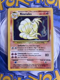 Pokemon Cards: SPANISH Base Set Rare Holo: Ninetales 12/102 MP - Image 1