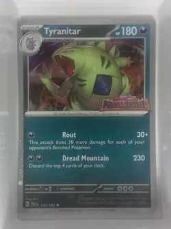 Pokemon Tyranitar 135/193 STAMPED Paldea Evolved Special Collection PROMO NM TCG - Image 1