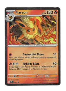 Flareon 167 Cosmos Holo Black Star Promo Prismatic Evolutions Pokemon - Image 1