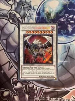 (SRH) Yugioh Malefic Paradox Dragon YMP1-EN007 Secret Rare Limited Edition VLP - Image 1